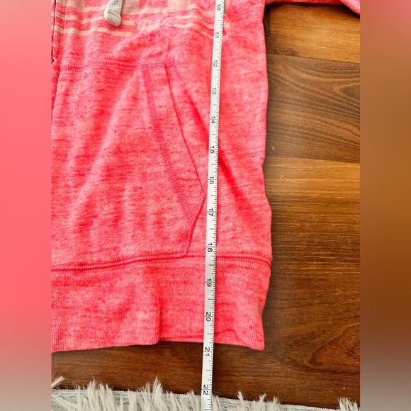 PINK zip up sweater. Size medium - Picture 6 of 7